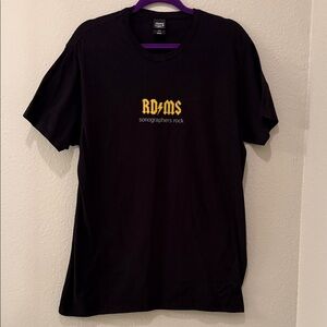 RDMS Sonographers Rock Fun Ultrasound Tee … size Large